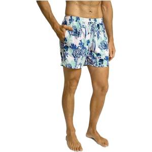 Hackett Бански гащета Hackett Coral swimming shorts - Multicolor (Light Aqua)