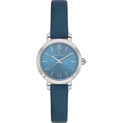 Daniel Klein DK. 1.13780-3 - Дамски, Кварц, 26mm, Синя кожа, 3 ATM - Premium