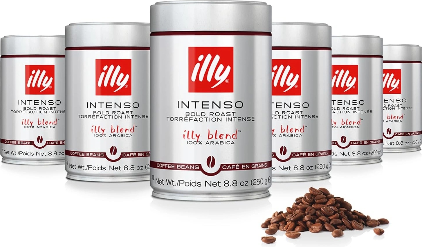 illy Ily Intenso Тъмно кафе на зърна 250гр 6 бр