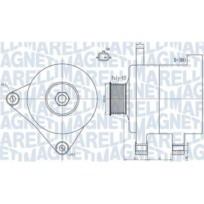 Alternátor MAGNETI MARELLI 063732101010