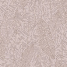 Origin 347712 Staroružová vliesová tapetametalické obrysy listov mery 0,53 x 10,05 m