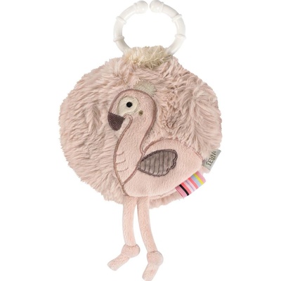 Baby Fehn knížka plameniak pink