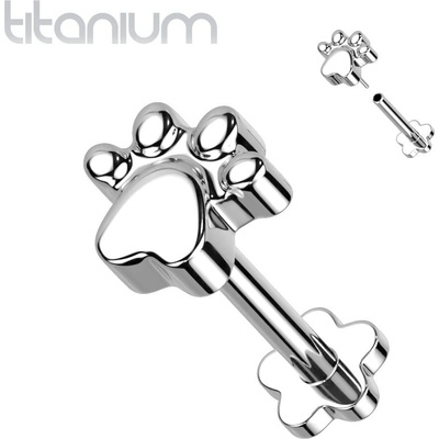 Šperky4U Push In piercing do brady ucha titan TIT1214-1208