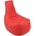 Pufrelax Пуф стол, 230л. , Sunlounger Evo - Intense Red, PU кожа, Пълнеж от полистиролни перли
