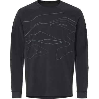 Vaude Мъжка фланелка с дълъг ръкав за колоездене Vaude Moab L/S Pro Shirt Cycling jersey - Black / Black (056-3955-0112)