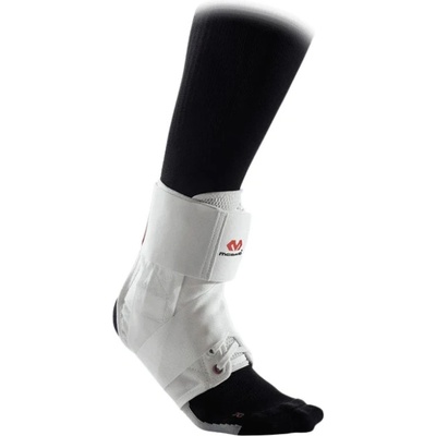 McDavid Олекотена наглезенка - Бяла | Lace-Up Ankle Support Brace With Straps 195 - White XL