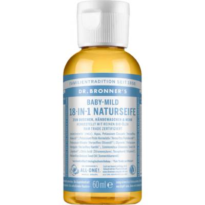 Dr. Bronner's 18in1 Pure Castile magic soap baby unscented 60 ml