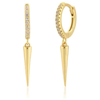 Majya stříbrné náušnice GRACIA zlatý 10385