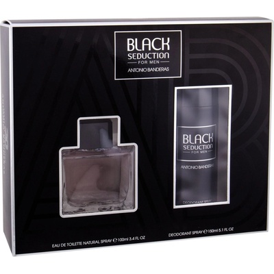 Antonio Banderas Seduction in Black EDT 100 ml + deospray 150 ml pre mužov darčeková sada