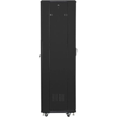 Lanberg rack cabinet 19" free-standing 42U - 600x600 self-assembly flat pack, black (FF01-6642-12B)