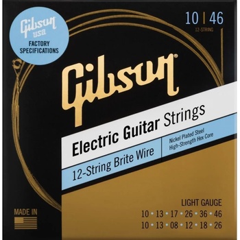 Image 1 of Gibson Brite Wire 12 10-46 Струни за акустична китара (SEG-BW12L)