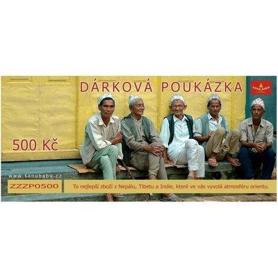 Sanu Babu Dárková poukázka 500Kč (00)