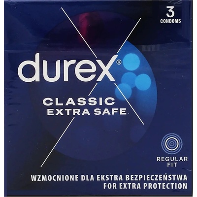 Durex Classic Extra Safe 3 ks