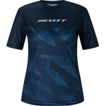 Scott Дамска фланелка с къс ръкав за колоездене Scott Women's Tee Vertic Lt S/S Cycling jersey - Dark Blue (156-2867-0214)