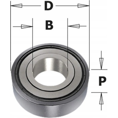 CMT Guľôčkové ložisko pre frézy D13 b6 P5 mm