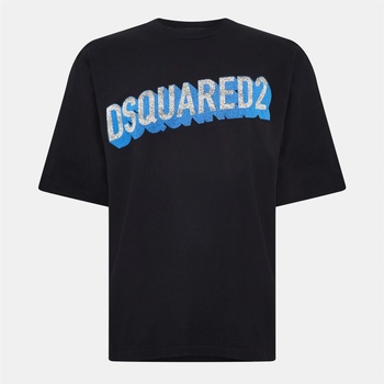 Dsquared2 Тениска DSQUARED2 Cotton T-Shirt - Black