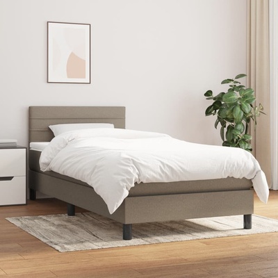 vidaXL 11461.3140101 Boxspring postel s matrací taupe textil