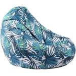 Pufrelax Пуф круша 320л. , Nirvana Grande, Tropical Leaves, Водоустойчив, Перящ се калъф, Пълнеж от Полистиролни перли, принт (PUF-G-NGR-TEXP-TRO)