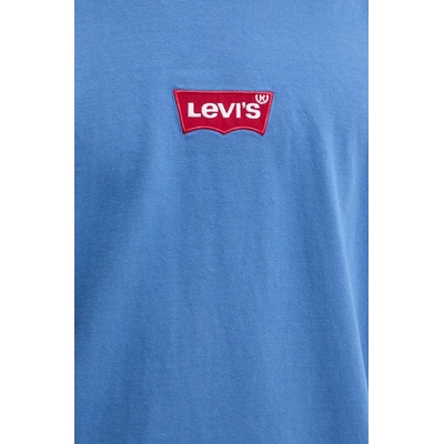 Levi's Памучна тениска Levi's в синьо с принт 87373 (87373)