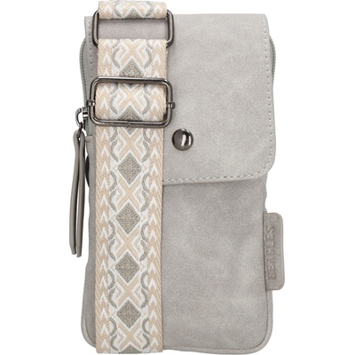 Beagles dámska crossbody taška na mobil Malaga svetlosivá