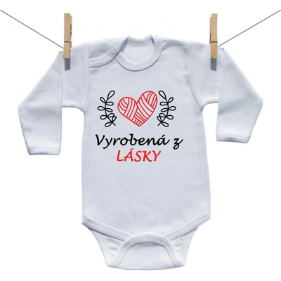 Boodyy Body s dlhým rukávom Vyrobená z lásky