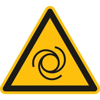 Výstražná značka Automatické spuštění, ISO 7010, samolepicí fólie,100 mm, BJ = 20 ks