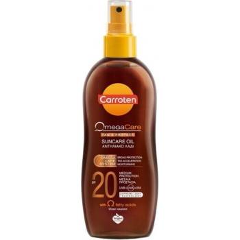 Carroten Слънцезащитно масло, Carroten Waterproof Sunscreen Body Oil Omega Care Tan & Protect Oil 20SPF 150ml