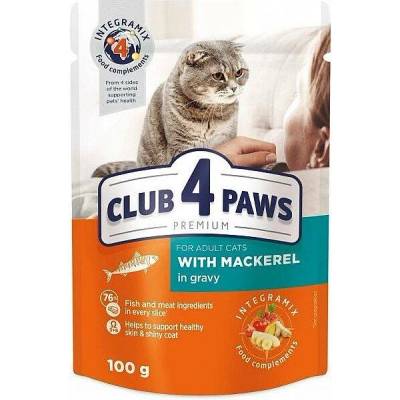 Club4Paws CAT with Mackerel in gravy 85 g