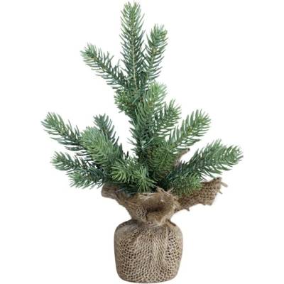 Chic Antique Zelený vánoční stromek v jutě Fleur Fir Tree - 27cm - Chic Antique