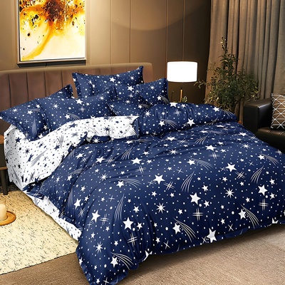 EmonaMall Двулицево спално бельо EmonaMall, 4 части - Модел S7868 (S7868-66666b)