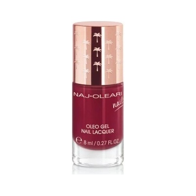 Naj Oleari Oleo gel Nail Lacquer lak na nehty s gelovým efektem 24 cherry red 8 ml