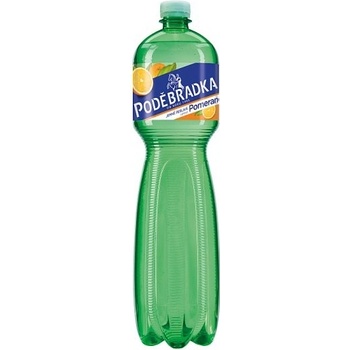 Poděbradka Jemně perlivá Pomeranč 1,5 l