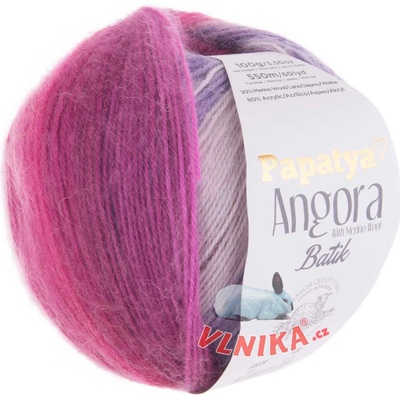 Kamgarn Příze Papatya Angora Batik Varianta: 556-69