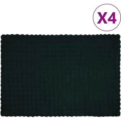 vidaXL Анти-слип изкуствено одеяло от заешка козина Olite 4 pcs (42021822)