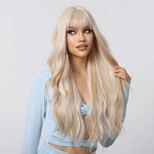 Ncdshair Paruka dlouhé syntetické blond vlasy