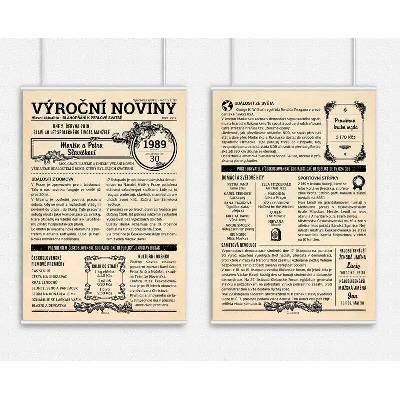 Výroční noviny 1989 dvoustranné