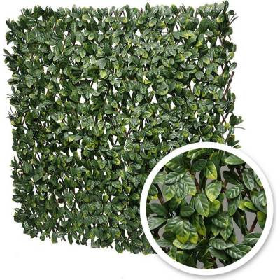 Umělý živý plot listnatý VAVŘÍN VG EXT DELUXE na dřevěném rastru, výška 40-100cm x šířka 135-200cm