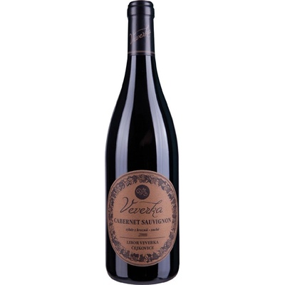 Veverka Cabernet Sauvignon výběr z hroznů 2022 13% 0,75 l (holá láhev)