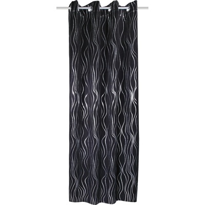 Sehlbach Черна завеса 135x245 cm Waves - Sehlbach (160061-9007)
