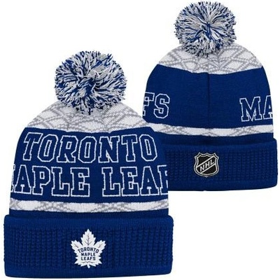 Dětská zimní čepice Toronto Maple Leafs Puck Pattern Cuffed