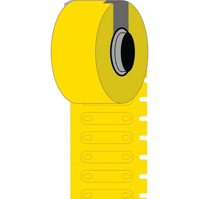 Brady BM-2-7599-YL-R / 312138, Bulk Rapido Етикети за маркиране на кабели, 23.00 mm x 5.20 mm (312138)