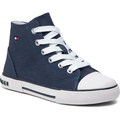 Tommy Hilfiger Кецове Tommy Hilfiger High Top Lace-Up Sneaker T3X4-32209-0890 M Blue 800 (High Top Lace-Up Sneaker T3X4-32209-0890 M)