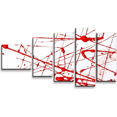 Sablio Obraz - 5-dílný Krvavé škvrny - 100x60 cm