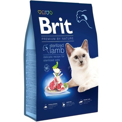 Brit Premium by Nature Cat - Sterilized Lamb -Суха храна за кастрирани котки, с агнешко