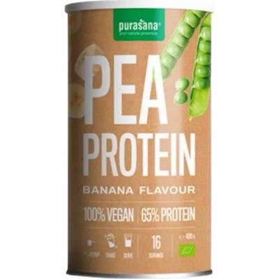 Purasana Bio Pea Protein | Banana [400 грама] Банан