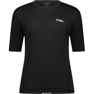 Mons Royale Дамска фланелка с къс ръкав за колоездене Mons Royale Women's Diversion Merino Bike Jersey S/S Cycling jersey - Black (156-2458-0112)