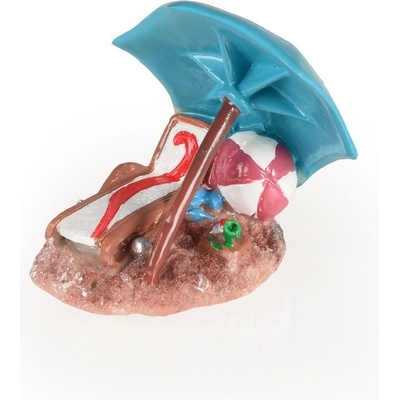 Tommi Plážové lehátko s deštníkem 8,1 x 8 x 8,3 cm