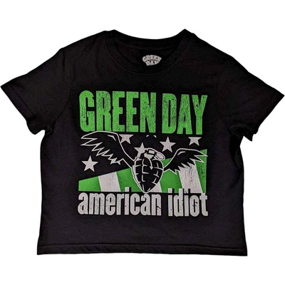 Green Day American Idiot Wings Black XS Дамски Риза (GDCT47LB00)