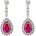 Diamonfire Stříbrné náušnice E6193