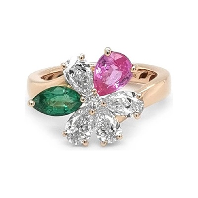 Crivelli Zlatý s barevnými drahokamy 2011523